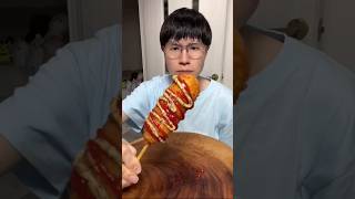 Korean hot dog shorts trending food koreanmaggi greenscreen subscribe recipe short [upl. by Etom31]