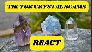 TIK TOK CRYSTAL SCAMS REACT [upl. by Qirat256]