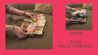 ASMR  Fast and unpredictable page turning  No talking [upl. by Thill]