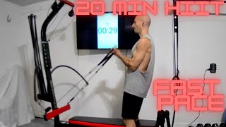 Bowflex Workout  20 min HIIT Upper body exercises Chest Back Biceps Triceps amp Abs PR1000 Blaze [upl. by Meluhs]