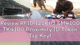 Review RFID 125KHz EM4100 TK4100 Proximity ID Token Tag Keyfob KeyChain Blue [upl. by Maise865]