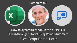 Excel Office Script Tutorial  Populate an Excel File Dynamically from Power Automate [upl. by Sussi]