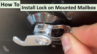 How to Install Lock on Mounted Mailbox  The DIY Guide  Ep 145 [upl. by Igor652]