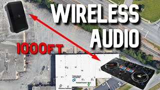 DJ Gear  How to run WIRELESS audio to speakers Wireless Mic Speaker system [upl. by Tunnell384]