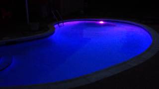 New pool with Pentair IntelliBrite LED 5G pool light [upl. by Yesnyl]