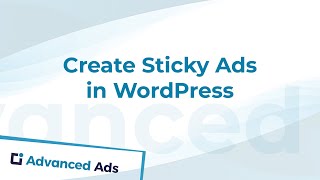 Create Sticky Ads in WordPress [upl. by Cissej]