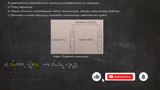 Przeprowadzono doświadczenie chemiczne a Podaj obserwacje b Napisz równania zachodzących [upl. by Huttan]