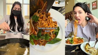 Atikah Pakai Mask Masak Tomato Basil Pasta amp Beef Carbonara Pening Terhidu Bau Bawang [upl. by Aljan288]