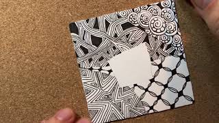 Zentangle® Project Pack 02  Day One [upl. by Kendry107]