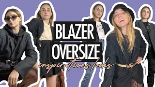 5 INSPIRATIONS OUTFITS BLAZER OVERSIZE [upl. by Jet294]