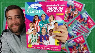 NUEVA COLECCIÓN de la LIGA F 202324  APERTURA DE 50 SOBRES  ÁLBUM con CROMOS [upl. by Eelak363]