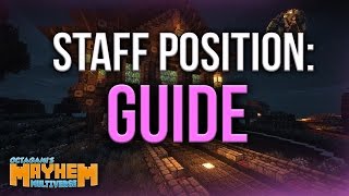 Minecraft PVE Towny OMM Staff Position Guide [upl. by Anrak]