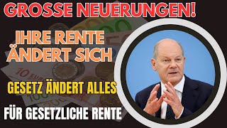 Änderungen bei der gesetzlichen Rentenversicherung Wie neuesten Gesetze deutsche Rentner betreffen [upl. by Ladin763]