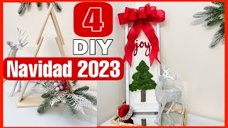 4 manualidades para decorar Navidad 2023 [upl. by Siegel787]