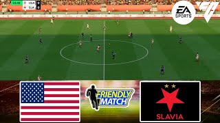 FC 24  USA W vs Slavia Praha W 13112024  Friendly Match  Gameplay PS  Full Match [upl. by Aimahs387]