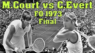 Margaret Court vs Chris Evert 💖 FO 1973  Final Highlights [upl. by Anytsirk]