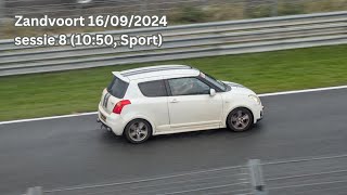 Vrij Rijden Zandvoort 16092024 Sessie 8 1050 Sport Suzuki Swift Sport ZC31S [upl. by Leakim]