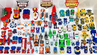 Every Transformers Rescue Bots Toy We Own UPDATE Over 100 Rescue Bots [upl. by Annaed139]