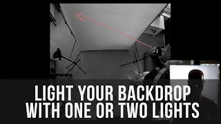 Light Your Backdrop With One Or Two Lights [upl. by Mastrianni]