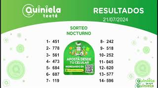 SORTEO VESPERTINO Y NOCTURNO 21072024 [upl. by Ilek]