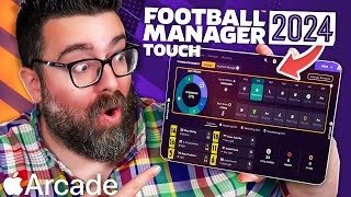 FOOTBALL MANAGER 2024 TOUCH on APPLE ARCADE  First Look amp Review of FM24 Touch  FMT24 [upl. by Yellek550]