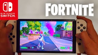 Nintendo Switch OLED Fortnite Epic Gameplay [upl. by Coucher148]