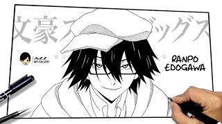 How to draw Ranpo Edogawa from Bungo Stray Dogs [upl. by Shimberg]