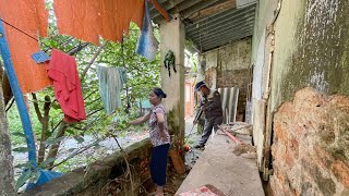 Volunteer to clean up a 60yearold womans abandoned house for 20 years Mowing and transformation [upl. by Arlee38]