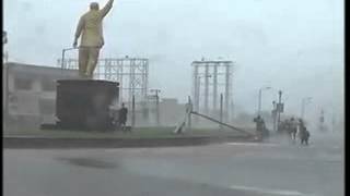 Trees uprooted as cyclone Hudhud makes landfall in Vizag AP [upl. by Eriuqs]