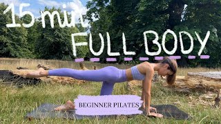 15MIN full body pilates workout for beginners  tone and lengthen your body  no equipment [upl. by Elmore]