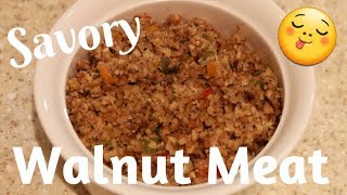 SAVORY WALNUT MEAT ALKALINE ELECTRIC RECIPE DR SEBI APPROVED [upl. by Gamal]