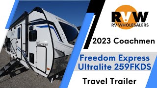 2023 Freedom Express Ultralite Travel Trailer 259FKDS Flythrough [upl. by Thorin]