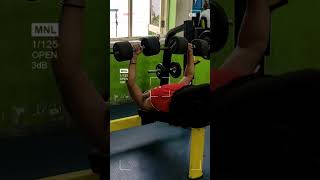 decline dumbbell🏋️ 50 kg press maxboyfitness 💪like comment subscribe [upl. by Cohlier290]