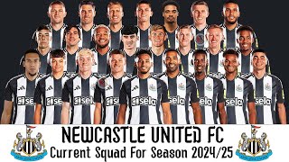 Newcastle United FC Current Squad For Season 202425  Newcastle United FC Squad Update 202425 [upl. by Cutter]