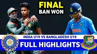 Full Highlights  India Vs Bangladesh U19 Asia Cup Match 15 Final 2024  IND VS SL [upl. by Nahrut]