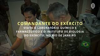 Comandante do Exército visita o LQFEx e o Instituto de Biologia do Exército [upl. by Beatrisa457]