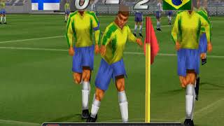 PS1  Pro Evolution Soccer 2  GamePlay 4K [upl. by Zenobia850]