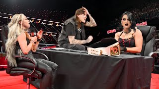 WWE 22 September 2024 Liv Morgan vs Rhea Ripley match Contract Signing at Raw  Raw full Highlights [upl. by Tita]