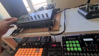 Techno Jam  Elektron Analog Rytm  Akai FORCE  Waldorf Pulse2  Faderfox UC4  124bpm [upl. by Hilly767]