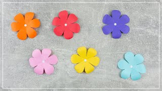 Schnelle DIY Deko Blumen ganz einfach aus Papier basteln [upl. by Hniv]