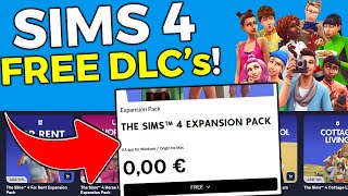 ✅ How to get ALL Sims 4 DLC Expansion Packs for FREE 2023 PC amp MAC [upl. by Gnen]