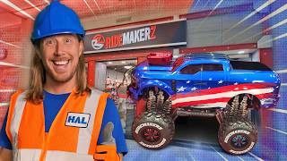 Handyman Hal builds a Monster Truck at Ridemakerz  American Monster RC Truck Build [upl. by Landan470]