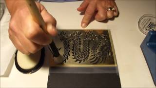 How to use Pearl Ex or Mica powders with embossing paste [upl. by Nerad]