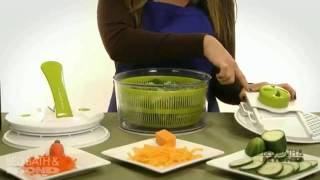 Sharper Image 4in1 Salad Spinner Mandoline Slicer at Bed Bath amp Beyond [upl. by Ciccia]