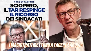 SCOSSA IN TRIBUNALE GIUDICI BOCCIANO LANDINI IL SINDACATO SUBISCE UNA DURA SCONFITTA [upl. by Aranat]