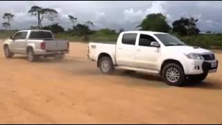 TOYOTA HILUX vs VOLKSWAGEN AMAROK [upl. by Trab717]