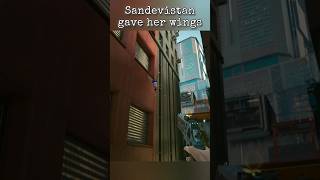 🤣🤣🤣She took off after headshot❗Sandevistan shot in slow motion Night City  Cyberpunk 2077 [upl. by Odlauso679]