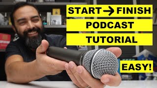 How to Start a Podcast  Beginner Podcasting Tutorial [upl. by Azer]