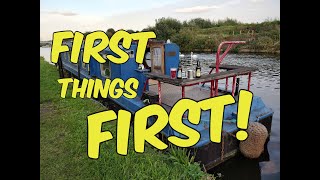 Having bought our DIY Renovation Project Narrowboat whats to do first Boating on a Budget  ep2 [upl. by Kroo188]