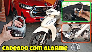 Cadeado com Alarme para Moto e Carro [upl. by Lelia]